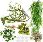 Pietypet Reptile Plants, Terrarium Hanging Vines Artificial Leaves. Fixed Price $29.79.