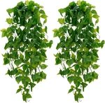 Bleum Cade Fake Hanging Plants, Artificial 2PCS, Pothos Ivy Vines. Fixed Price $21.64.