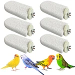 6 Pcs Large Bird Cage Perch Natural Parrot Beak Grinding Stone Calcium Parake.... Fixed Price $34.02.
