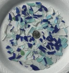 Genuine Sea Glass Beautiful Rare Cobalt And Cornflower Blue Tinies Minis Lot. Fixed Price $20.00.