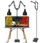 Bestshop Dual Reptile Lamp Stand, Heat (15.7 To 74.3 Inch) With 2 Adj. Fixed Price $64.35.