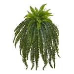 Nearly Natural 46" Boston Fern Artificial Plant With Rich Fronds In Green. Fixed Price $72.99.