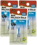 Zilla Mini Halogen Reptile Bulb 50 Watt Day Blue 3 Pack Energy Efficient Light. Fixed Price $32.59.