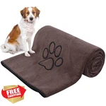 Kinhwa Dog Towel Brown Microfiber Super Absorbent Pet Drying 30X50 Inch. Fixed Price $27.99.