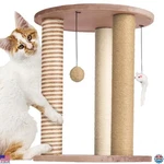 Petmaker Large Cat Scratching Post Set - 3 Carpeted Scratchers With Perch & Play. Fixed Price $69.98.