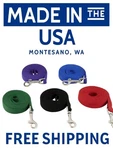 Nylon Dog Leash Pet Training Lead 3/4" X 4FT 40FT Multiple Colors Made Usa. Fixed Price $13.44.