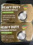 6 Pack Helime Heavy Duty Dishwand Refills Plant Based Washing Sponge Scrub. Fixed Price $10.00.