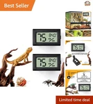 Pack Of 2 Rectangle Reptile Thermometers With Humidity Gauge - For All Pets. Fixed Price $9.99.