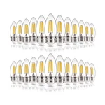 Alampever 24 Pack Chandelier Light Bulbs 60W Equivalent, E26 Ed... Usa Fast Ship. Fixed Price $55.58.