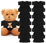 Litherr 12 Pcs 8 To In Black Stuffed Classic Plush Bear Doll Shirts Sealed. Fixed Price $12.39.