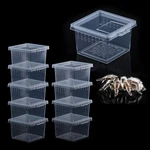 10 Pcs Small Size Insect Spider Terrariums, Acrylic Breeding Box, Hatching. Fixed Price $18.16.