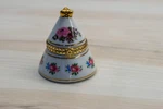 Limoges Vintage Porcelain Cone Shaped Trinket / Pill Box. Fixed Price $26.64.