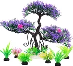 Vtapliea Fish Tank Aquarium Decorations Artificial B-7PCS Set/purple 2. Fixed Price $15.94.