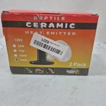 Lucky Herp 150W Ceramic Heat Emitter, Reptile Bulbs, 2 Pack. Fixed Price $5.99.