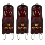Yegrueb G9 Heat Lamp Bulbs For Reptile,night Red, Mini 25W-PACK Of 3,. Fixed Price $17.99.