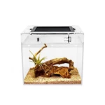 Mini Reptile TERRARIUM,8" Tank With Full View Visually Appea.... Fixed Price $32.87.