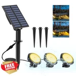 Crepow Solar Pond Lights 3-IN-1 Waterproof Submersible Led. Fixed Price $43.99.