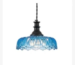 Modern Blue Glass Dome Pendant Light Indoor Ceiling Fixture. Fixed Price $39.99.