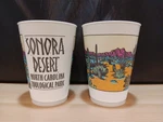 2 Vintage North Carolina Zoological Park Sonora Desert Plastic Cups Nc 1990S. Fixed Price $29.95.