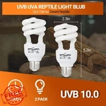 Zoo Uvb Light 2 Pack Desert Reptile 10.0 15W Uva Lamp Bearded Dragon. Fixed Price $34.99.