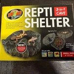 Zoo Med Shelter 3-IN-1 Cave Small For Reptiles. Fixed Price $20.00.