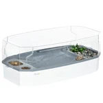 Pawhut Turtle Tank Aquarium W/ Basking Platform Pump Filter Layer. Fixed Price $49.99.