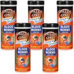 Omega One 5 Pack Of Freeze Dried Blood Worms Fish Treat 0.96OZ Each. Fixed Price $81.09.