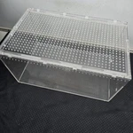 Clear Acrylic Reptile Insect Enclosure Tank Vented Lid Terrarium Habitat Pet. Fixed Price $18.99.