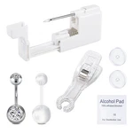 Qwalit Belly Button Piercing Gun Kit Navel A1-ROUND Cz-silver. Fixed Price $13.12.