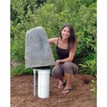 Artificial Rock Plastic Cover 15" X 14" 23" H Brown Black, Dekorra New. Fixed Price $139.44.
