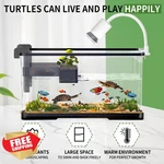 Turtle Tank Kit, 15.75", Light, Filter, Drainage, Reptile Habitat. Fixed Price $107.98.
