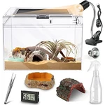 Helime Reptile Polycarbonate Terrarium Kit 7 Piece Starter Habitat For Lizards. Fixed Price $84.54.