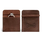 Hide & Groom, Wedding Ring Case Handmade From Full Grain Leather - Bourbon Br.... Fixed Price $25.86.