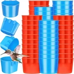 100 Pcs Cage Cups Chicken Feeder 8 Oz Hanging Bird Food Water Bowl Coop B.... Fixed Price $46.00.