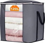120L Extra Large Blanket Storage Bags With Reinforced Handles Bedding Pillow. Fixed Price $25.20.