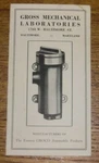 Vintage Advertising Gross Mechanical Laboratories Baltimore Md Groco Gas Filter. Fixed Price $9.99.