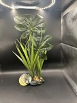 Komodo Jungle Plant With Gravel Base Silk And Plastic Aquarium Decoration, .. Fixed Price $11.00.
