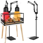 Juttilax Dual Reptile Heat Lamp Stand, Adjustable Light (15.7-74.3. Fixed Price $67.11.