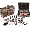 Cameo Leopard Eyeshadow Lip Face Makeup Carry All Cosmetic Train Case Kit. Fixed Price $30.49.