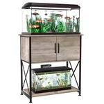 Herture 20-29 Gallon Aquarium Stand Metal Frame Fish Tank With Cabinet .... Fixed Price $174.59.