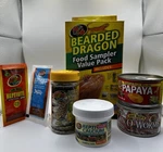 Bearded Dragon Food Sampler Value Pack. Fixed Price $8.95.