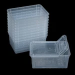 Jobede 10 Pcs Reptile Feeding Boxs, Plastic Spider Small, Transparent. Fixed Price $22.19.