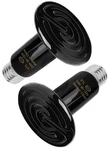 Wuhostam 50W 2 Pack Ceramic Heat Lamp,black Infrared Bulb Emitter For Pe.... Fixed Price $39.36.