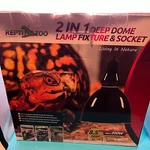 Reptizoo In 1 Deep Dome Lamp Fixture & Socket Max 200 Watts 8.5" Reptile New. Fixed Price $26.98.