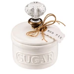 Mud Pie Door Knob Sugar Bowl, White 5.85H X 6.7L 6.35W,. Fixed Price $34.59.