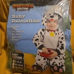 Spirit Halloween Dalmatian Puppy Dog Costume Infant 3T Jumpsuit Hood. Fixed Price $14.88.