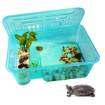 Kathson Turtle Tank Aquarium, Reptile Plastic Terrarium Safe Durable With Lid.... Fixed Price $34.24.