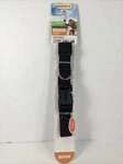 Ruffin' It Medium 14-20" Adjustable Quadlock Buckle Dog Collar Black Westminster. Fixed Price $9.95.