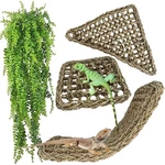 Muyg Reptile Hammock,large Lizard Lounger,bearded Dragon Tank Accessories Nat.... Fixed Price $24.78.