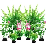Quozuo Aquarium Decor, 10PCS Fish Tank Decorations Plants, Green. Fixed Price $8.30.